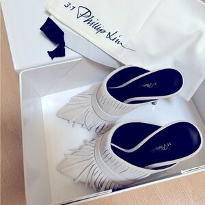 NWB 3.1 Phillip Lim Martini Fringe High Heel Mule Size 37